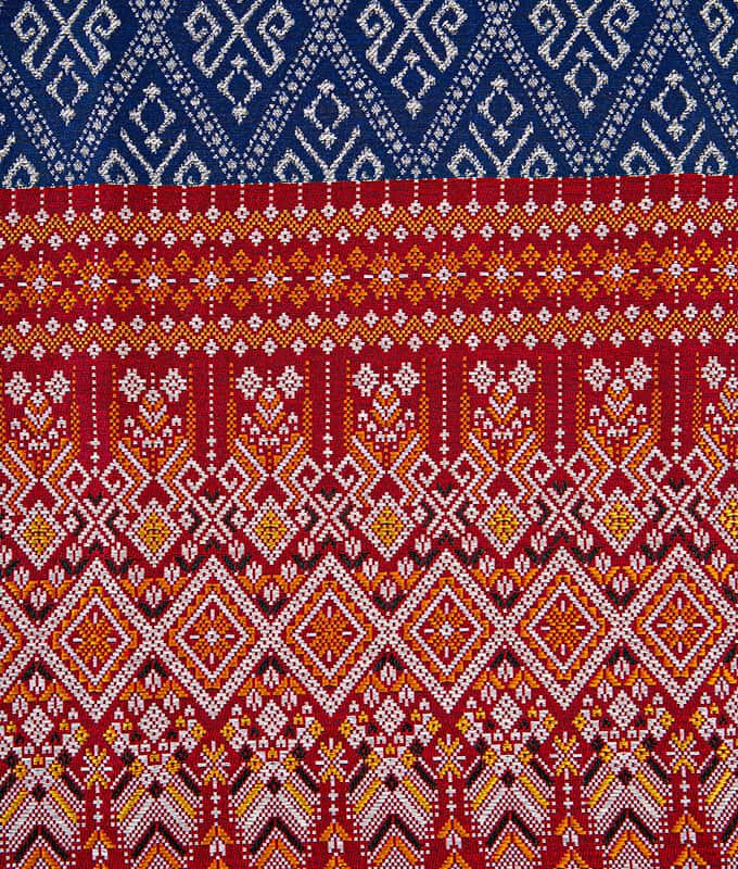 Käsin ommeltu poly-puuvillainen Sarong-kangas